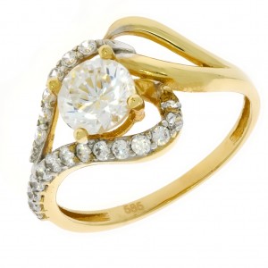 Zlatý dámsky prsteň K11.025.A1