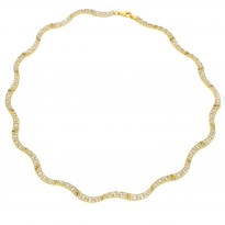 Zlatý dámsky náhrdelník K17.005.E1