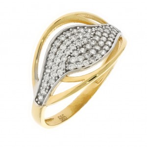 Zlatý dámsky prsteň K11.076.A1
