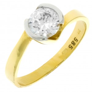 Zlatý dámsky prsteň K11.082.A1