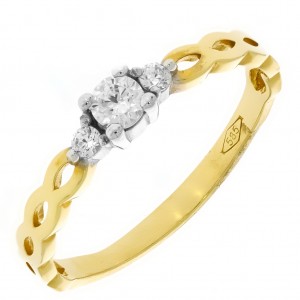 Zlatý dámsky prsteň K11.090.A3