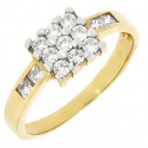 Zlatý dámsky prsteň K11.098.A1