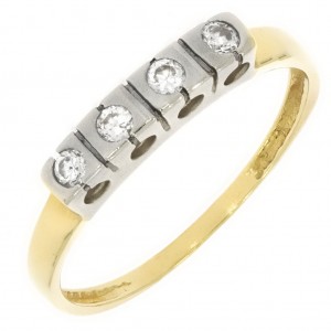 Zlatý dámsky prsteň K13.091.A1