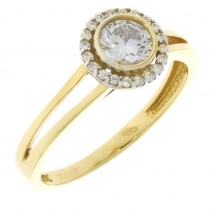 Zlatý dámsky prsteň K14.025.A1