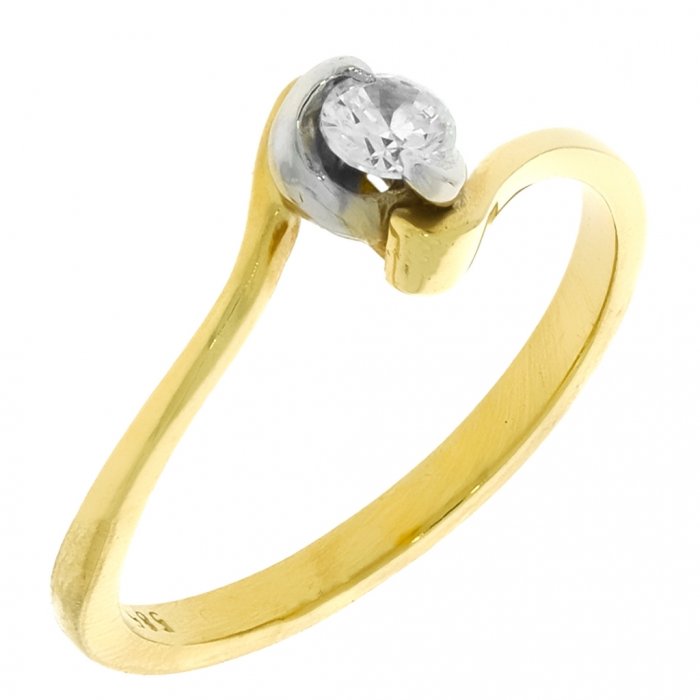 Zlatý dámsky prsteň K18.006.A1