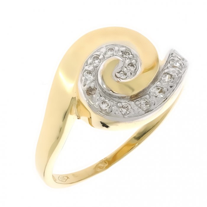 Zlatý dámsky prsteň K25.013.A1