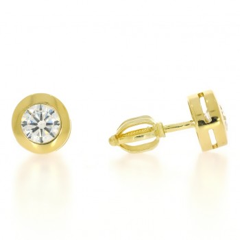 Zlaté dámske náušnice K30.055.B1 (6 mm)