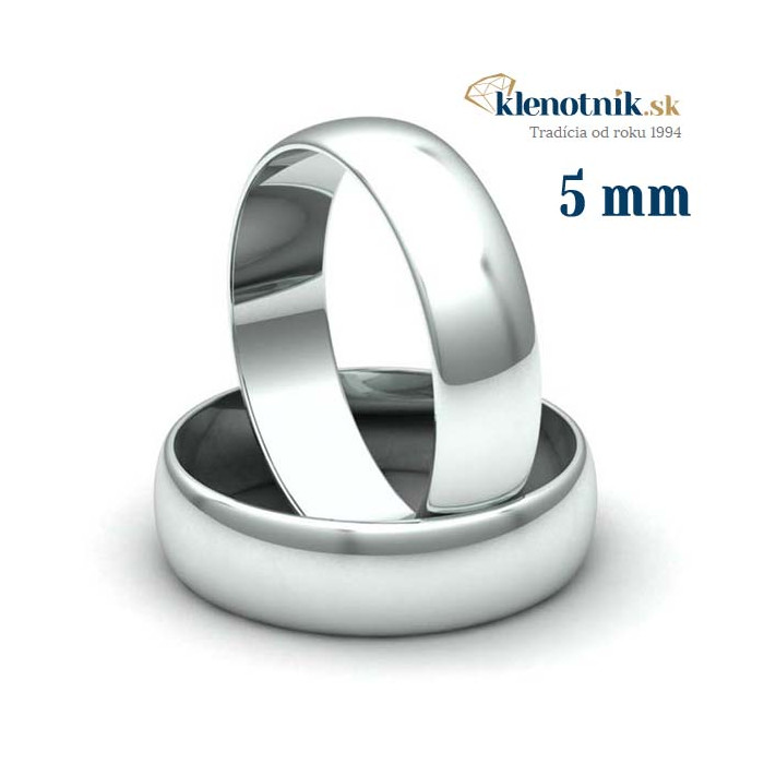 Zlaté obrúčky K50.410.A2 širka 5 mm