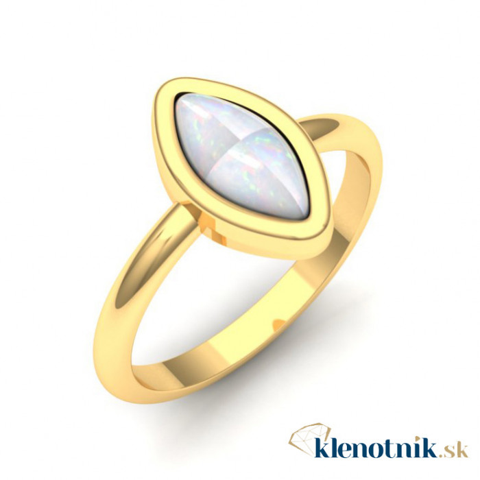 Zlatý dámsky prsteň OPELI K01.022.A1