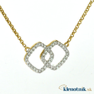 Zlatý dámsky náhrdelník K35.012.E1