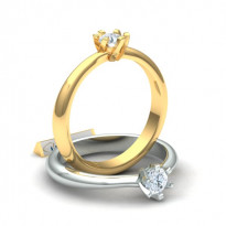 Zlatý dámsky briliantový prsteň KALEIA K01.005.A2B