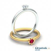 Zlatý dámsky prsteň DAISY K01.008.A1