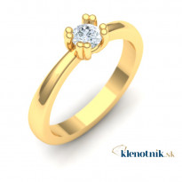 Zlatý dámsky prsteň MEGAN K01.016.A1