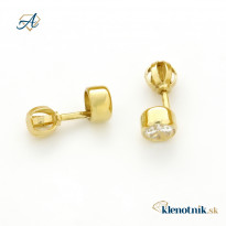Zlaté dámske náušnice K01.034.B1 JULIANA (5,5 mm)