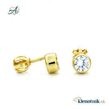 Zlaté dámske náušnice K01.034.B1 JULIANA (5,5 mm)