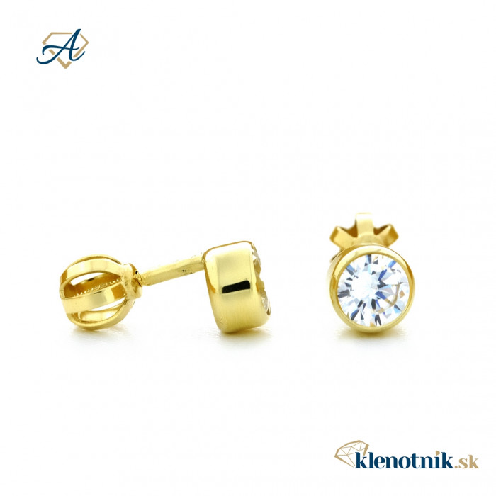 Zlaté dámske náušnice K01.034.B1 JULIANA (5,5 mm)