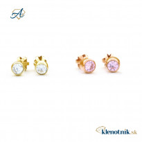 Zlaté dámske náušnice K01.035.B2 JULIANA (4,5 mm)