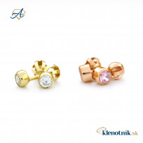 Zlaté dámske náušnice K01.035.B2 JULIANA (4,5 mm)