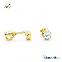 Zlaté dámske náušnice K01.035.B1 JULIANA (4,5 mm)