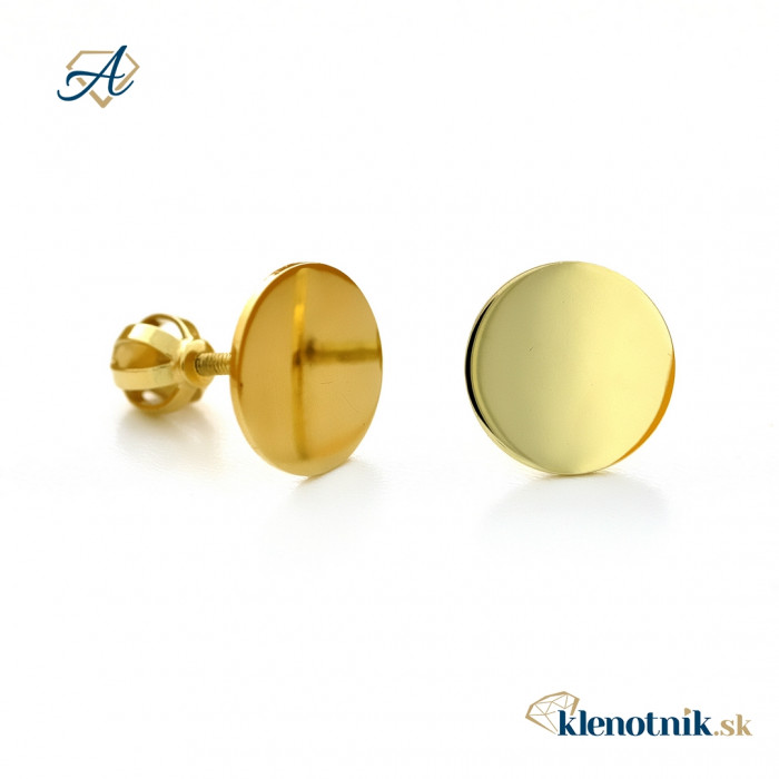 Zlaté dámske náušnice K07.013.B1 JULIANA (10 mm)