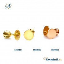Zlaté dámske náušnice K07.014.B2 JULIANA (6 mm)