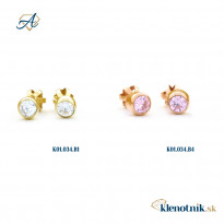 Zlaté dámske náušnice K01.035.B1 JULIANA (4,5 mm)
