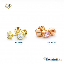 Zlaté dámske náušnice K01.035.B1 JULIANA (4,5 mm)
