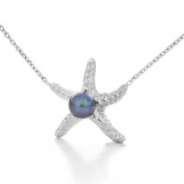 Zlatý dámsky náhrdelník K01.037.E2 PEARL STARFISH