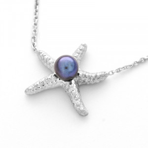 Zlatý dámsky náhrdelník K01.037.E2 PEARL STARFISH