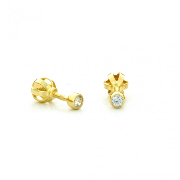 Zlaté dámske náušnice K01.040.B1 DIANA (3 mm)