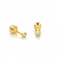 Zlaté dámske náušnice K01.040.B1 DIANA (3 mm)