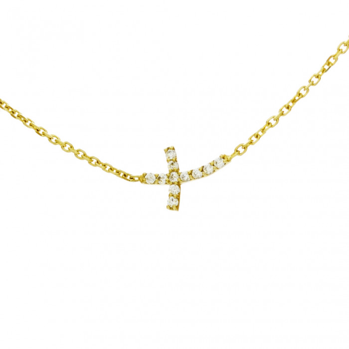 Zlatý dámsky náhrdelník GODELINA K04.012.E1