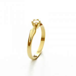 Zlatý dámsky prsteň MERSIA K01.028.A1