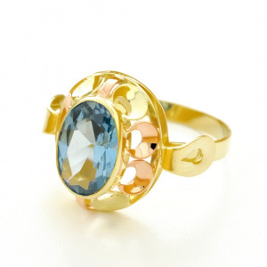 Zlatý dámsky prsteň HELENA K16.069.A1