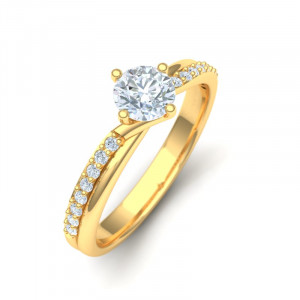 Zlatý dámsky prsteň FARAZA K02.027.A1