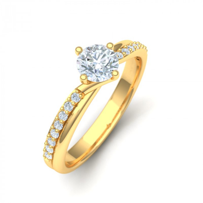 Zlatý dámsky prsteň FARAZA K02.027.A1