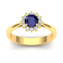 Zlatý dámsky prsteň LUMINA K02.043.A1
