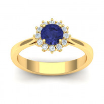Zlatý dámsky prsteň LUMINA K02.043.A1