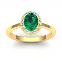 Zlatý dámsky prsteň SPLENDORA GREEN K02.013.A1