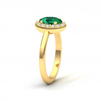 Zlatý dámsky prsteň SPLENDORA GREEN K02.013.A1