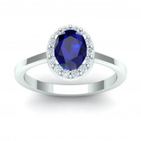 Zlatý dámsky prsteň SPLENDORA BLUE K02.013.A2