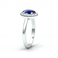 Zlatý dámsky prsteň SPLENDORA BLUE K02.013.A2