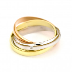 Zlatý dámsky prsteň TRINITY K07.003.A3B