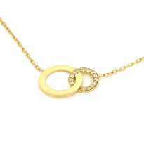 Zlatý dámsky náhrdelník Romeo a Julia  K04.008.E1