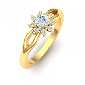 Zlatý dámsky prsteň NADIA K02.014.A1