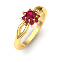 Zlatý dámsky prsteň NADIA K02.014.A1