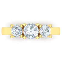 Zlatý dámsky prsteň TRESSA K03.006.A1
