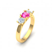 Zlatý dámsky prsteň TRESSA K03.006.A1