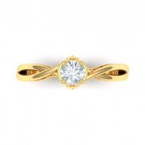 Zlatý dámsky prsteň ELMIRA K02.044.A1