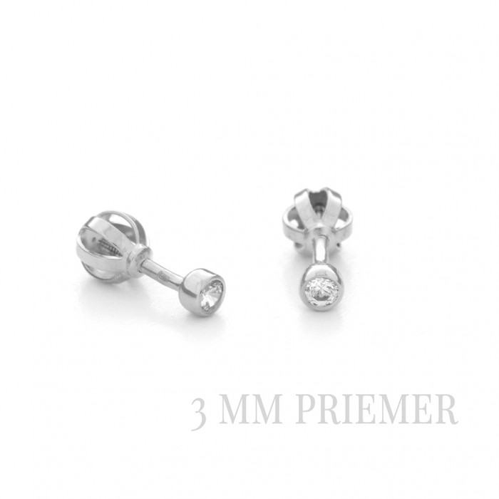 Zlaté dámske náušnice K01.040.B2 DIANA (3 mm)